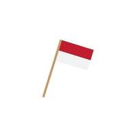 red and white flag icon on a white background vector