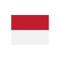 red and white flag icon on a white background vector