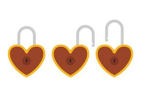 Padlock icon sign symbol flat, locked and unlocked, flat design illustration. Opened and closed locks isolated on white background vector