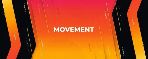 Abstract and Creative Orange Gradient Background with Modern Technology Concept. Cover, Banner or Layout Design Template for Identity, Branding, Advertising or Promotion vector