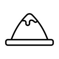 Simple Mountain icon. The icon can be used for websites, print templates, presentation templates, illustrations, etc vector