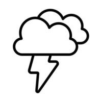 Simple Storm icon. The icon can be used for websites, print templates, presentation templates, illustrations, etc vector