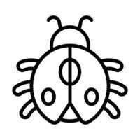 Simple Ladybug icon. The icon can be used for websites, print templates, presentation templates, illustrations, etc vector