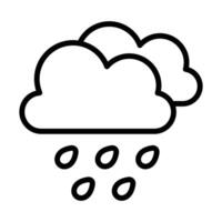Simple Rain icon. The icon can be used for websites, print templates, presentation templates, illustrations, etc vector
