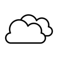 Simple Cloud icon. The icon can be used for websites, print templates, presentation templates, illustrations, etc vector