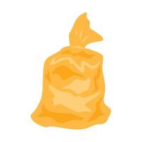 yellow container for trash Garbage recycling vector
