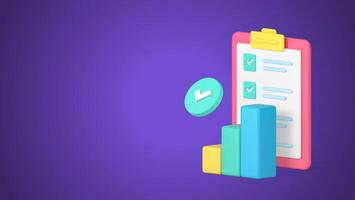 Time management success data analyzing efficient productivity control 3d icon realistic vector