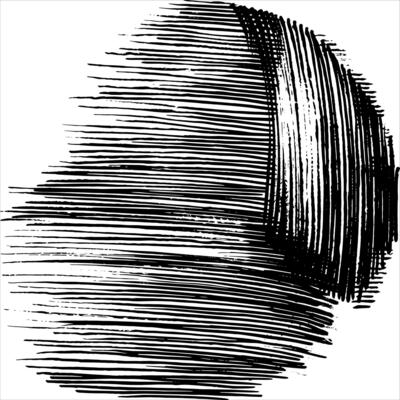 Hand drawn grunge texture. Pencil crosshatch shape. Doodle and sketch style.