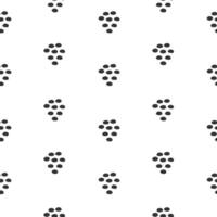 Monochrome seamless pattern with simple shapes. Scandinavian abstract background. vector