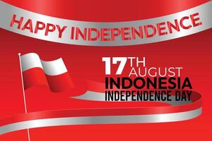 Indonesia, Indonesia independence day 17th august design banner, happy independence day 17 august with flag and red background. vector