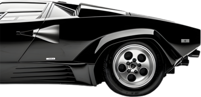 Lamborghini Countach transparent background png