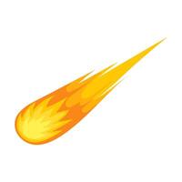 Meteorite cartoon isolated vector