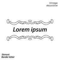 border, aesthetic, vintage and border design elements vector