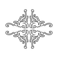 border, aesthetic, vintage and border design elements vector