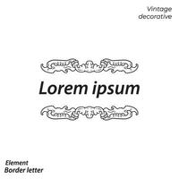 border, aesthetic, vintage and border design elements vector