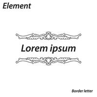 border, aesthetic, vintage and border design elements vector
