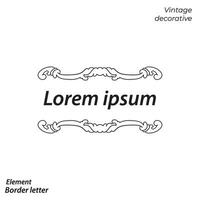 border, aesthetic, vintage and border design elements vector