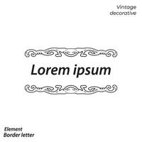 border, aesthetic, vintage and border design elements vector
