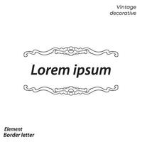 border, aesthetic, vintage and border design elements vector
