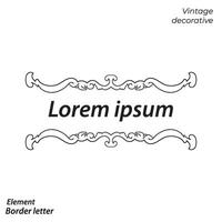 border, aesthetic, vintage and border design elements vector