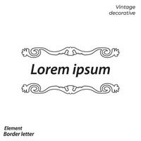 border, aesthetic, vintage and border design elements vector