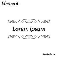border, aesthetic, vintage and border design elements vector