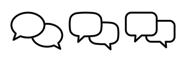 Chat icon. Talk bubble speech icon. Dialogue balloon icon. vector
