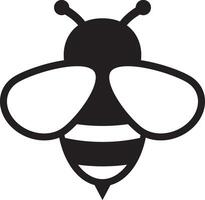 Honey Bee icon. Insect character. Cartoon flying bee. vector