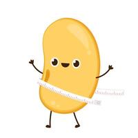 Soybean . Soybean character design. vector