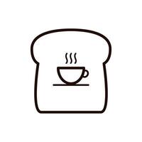 Bakery logo design. Bread . bread symbol. wallpaper. free space for text. bread logo design. vector