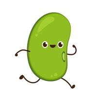 Mung Bean . Mung Bean character design. vector