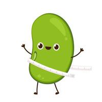 Mung Bean . Mung Bean character design. vector