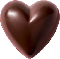 a heart shaped chocolate bar on a transparent background png