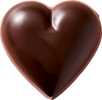 a heart shaped chocolate bar on a transparent background png