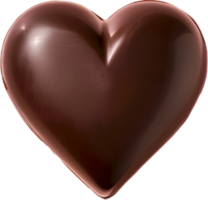 a heart shaped chocolate bar on a transparent background png