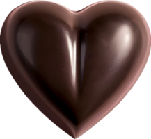 a heart shaped chocolate bar on a transparent background png