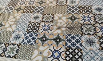 pattern on concrete floor photo
