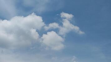 Blue sky with cloud background nature photo