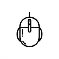 Simple mouse with Minimalist and modern design vector