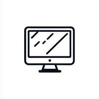 Simple Monitor with Minimalist and modern design vector