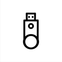 Simple USB Flash Disk with Minimalist and modern design vector