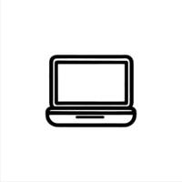 Simple Laptop with Minimalist and modern design vector