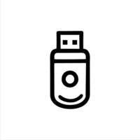 Simple USB Flash Disk with Minimalist and modern design vector