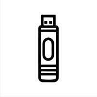 Simple USB Flash Disk with Minimalist and modern design vector