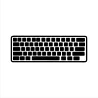 Simple Keyboard with Minimalist and modern design vector