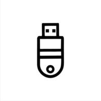 Simple USB Flash Disk with Minimalist and modern design vector