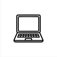 Simple Laptop with Minimalist and modern design vector