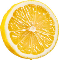a lemon slice is shown on a transparent background png
