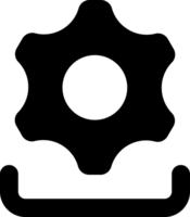 Programas sistema instalando atualizações preenchidas ícone. simples ilustração editável AVC. png
