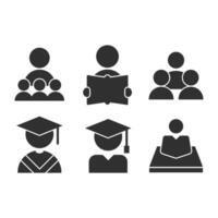 Student icon or logo design isolated sign symbol illustration. Education icons collection, high quality black line style vector